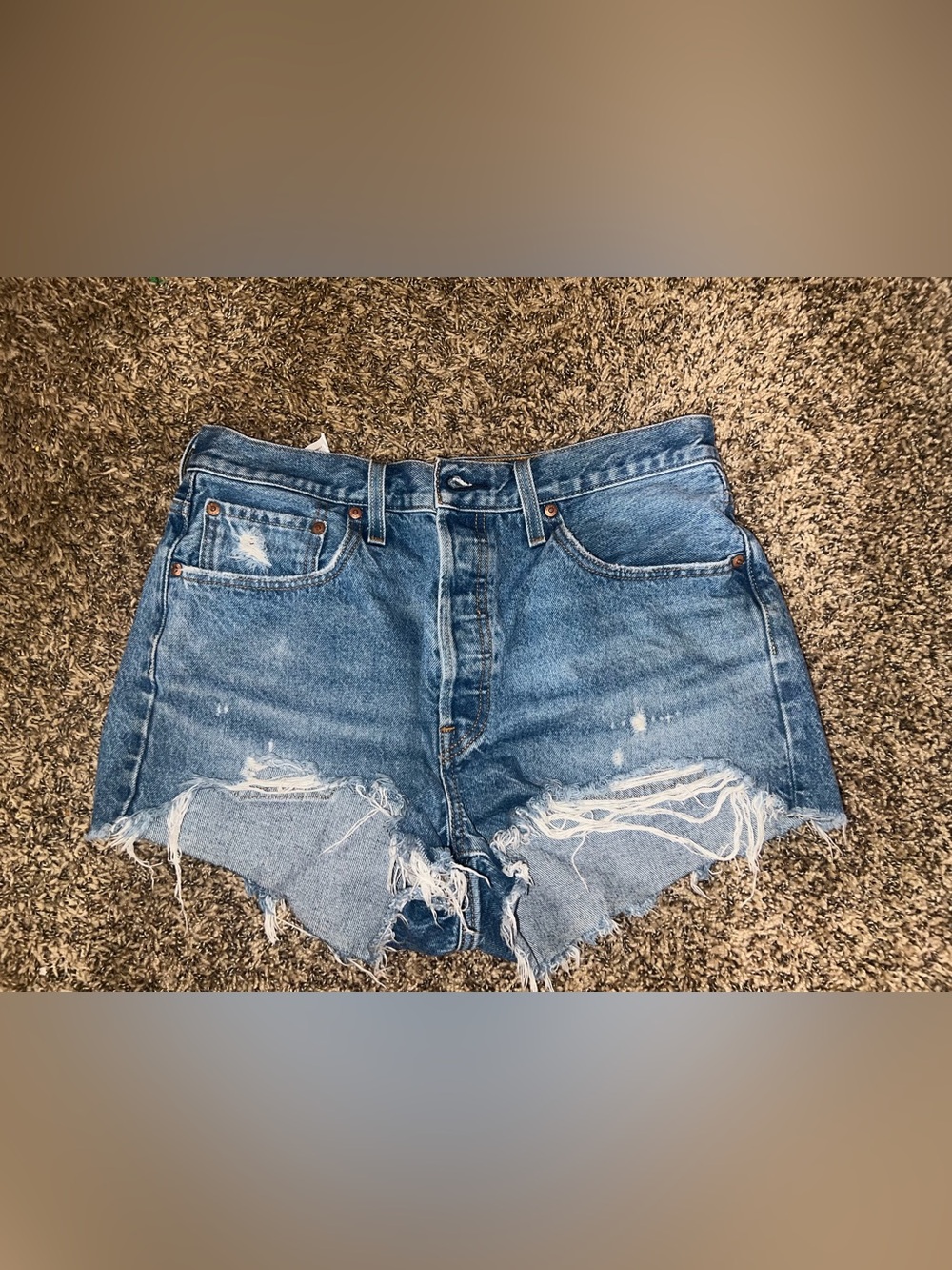 Levi's 501 high rise shorts